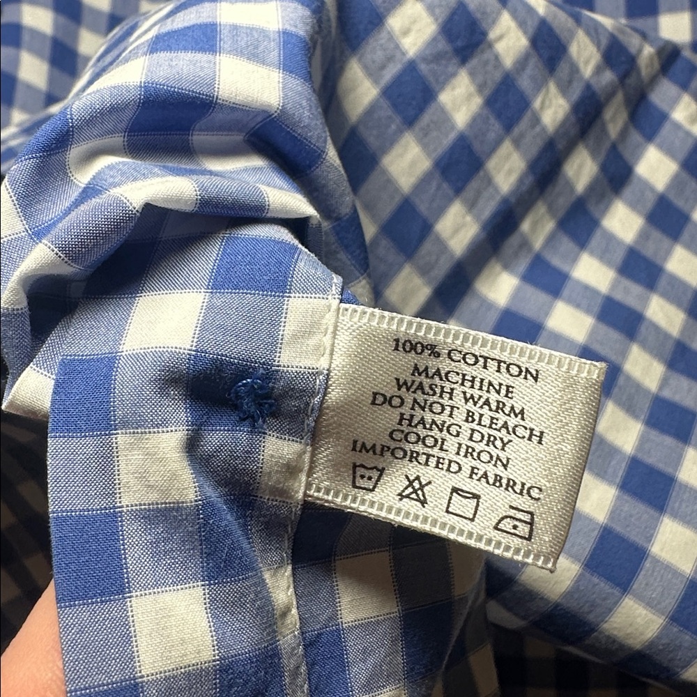 Robert Talbott Classic Gingham Checkered Cotton L… - image 8